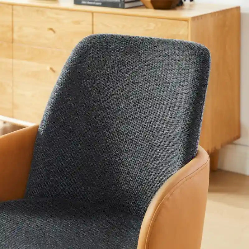 Mid-century Modern Upholstered Home Office Desk Chair