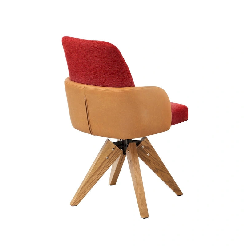Mid-century Modern Upholstered Home Office Desk Chair