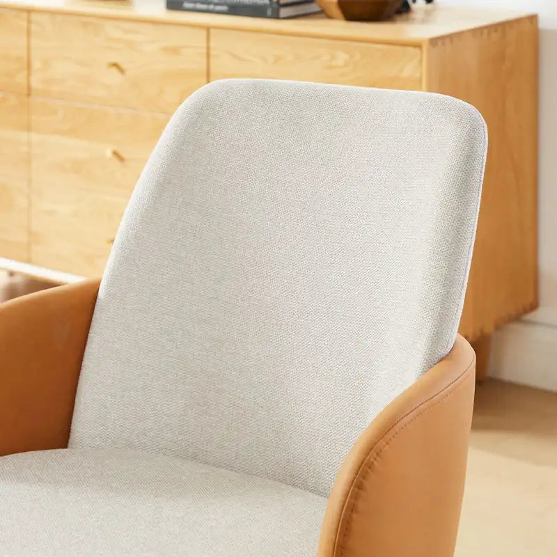 Mid-century Modern Upholstered Home Office Desk Chair