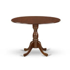 Dublin Modern Kitchen Table - a Round Dining Table Top with Dropleaf & Pedestal Base, (Finish Option)