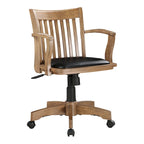 Wilbur Vintage Padded Wood Banker's Chair