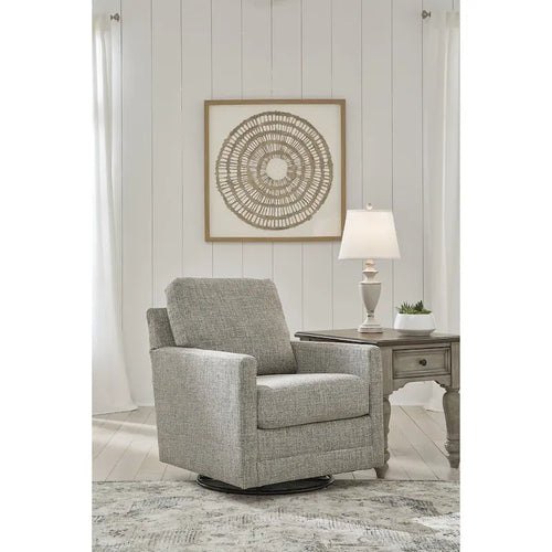  Bralynn Gray Swivel Glider Accent Chair - 30W x 37D x 37H