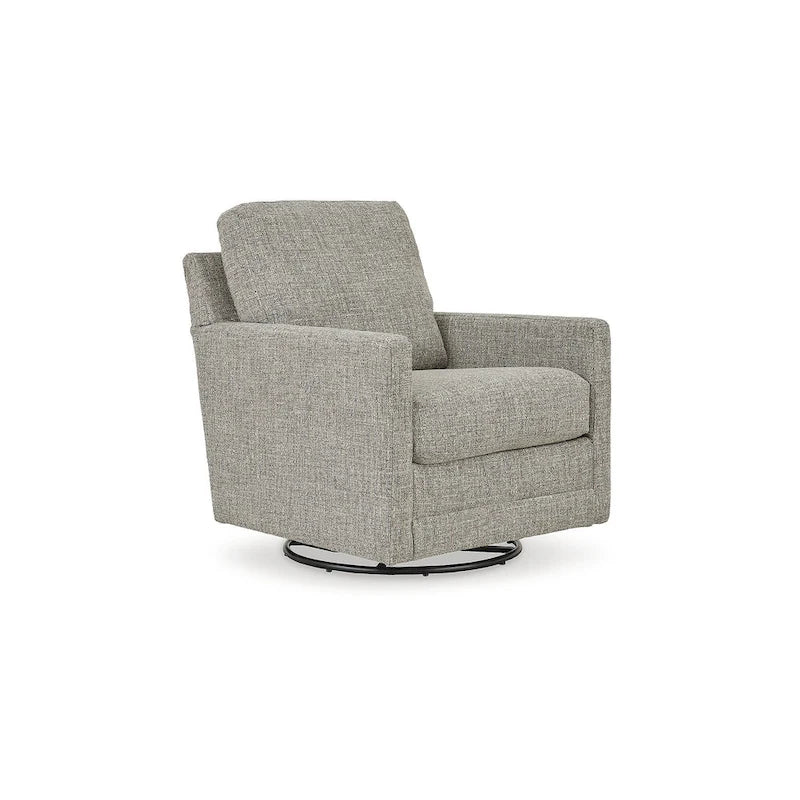 Bralynn Gray Swivel Glider Accent Chair - 30W x 37D x 37H