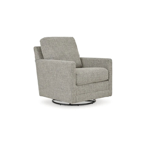 Bralynn Gray Swivel Glider Accent Chair - 30W x 37D x 37H
