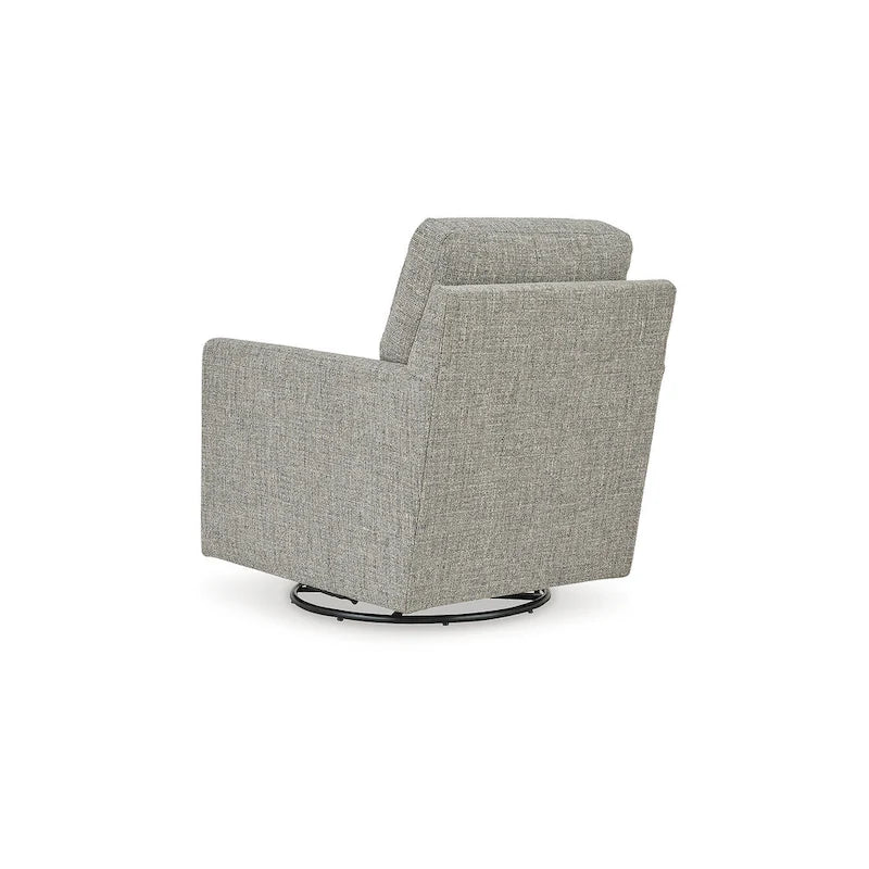 Bralynn Gray Swivel Glider Accent Chair - 30W x 37D x 37H