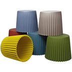 Stackable Modern Dining Restaurant Stacking Chairs End Table Cupcake for Living Break Room Vanity Bedroom No Back Office