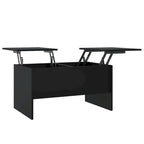 vidaXL Coffee Table Lift Top End Table Accent Side Sofa Table Engineered Wood - 31.5 x 19.7 x 16.7