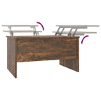 vidaXL Coffee Table Lift Top End Table Accent Side Sofa Table Engineered Wood - 31.5 x 19.7 x 16.7