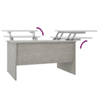 vidaXL Coffee Table Lift Top End Table Accent Side Sofa Table Engineered Wood - 31.5 x 19.7 x 16.7