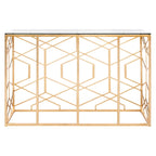 Couture Corrine Gold Leaf Console Table - 47 W x 15.5 L x 30 H - 47Wx16Dx30H