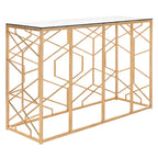 Couture Corrine Gold Leaf Console Table - 47 W x 15.5 L x 30 H - 47Wx16Dx30H