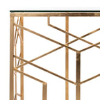 Couture Corrine Gold Leaf Console Table - 47 W x 15.5 L x 30 H - 47Wx16Dx30H