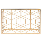 Couture Corrine Gold Leaf Console Table - 47 W x 15.5 L x 30 H - 47Wx16Dx30H