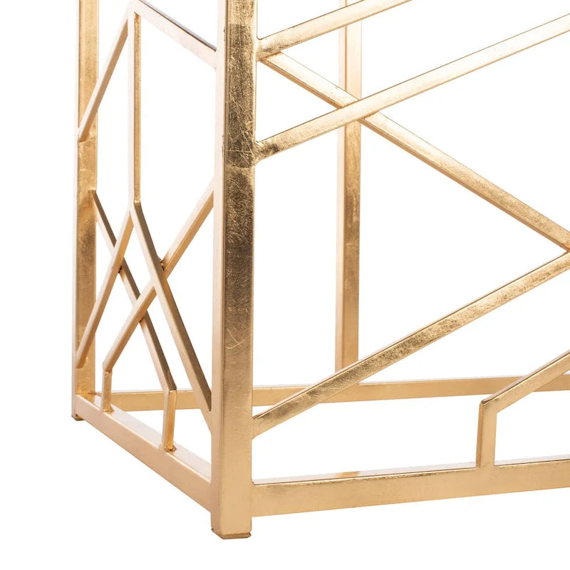 Couture Corrine Gold Leaf Console Table - 47 W x 15.5 L x 30 H - 47Wx16Dx30H
