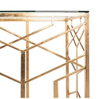 Couture Corrine Gold Leaf Console Table - 47 W x 15.5 L x 30 H - 47Wx16Dx30H