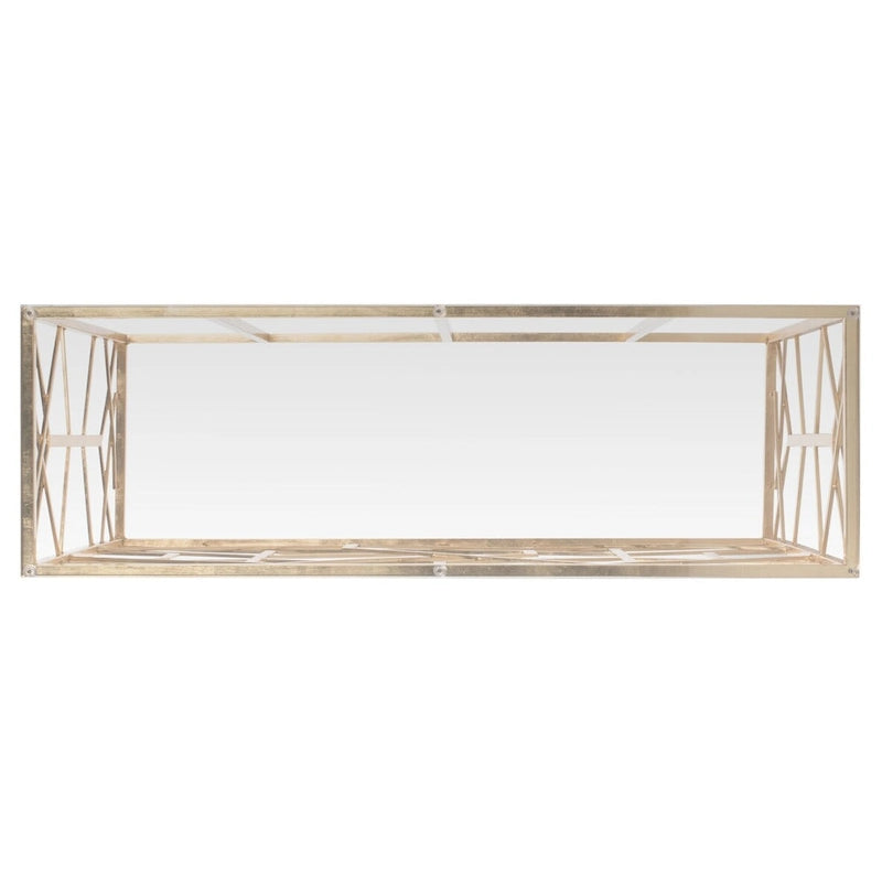 Couture Corrine Gold Leaf Console Table - 47 W x 15.5 L x 30 H - 47Wx16Dx30H