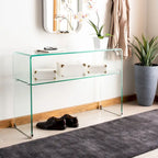 Hawa Clear Console Table - 43.3 x 13.8 x 29.5 - 43Wx14Dx30H