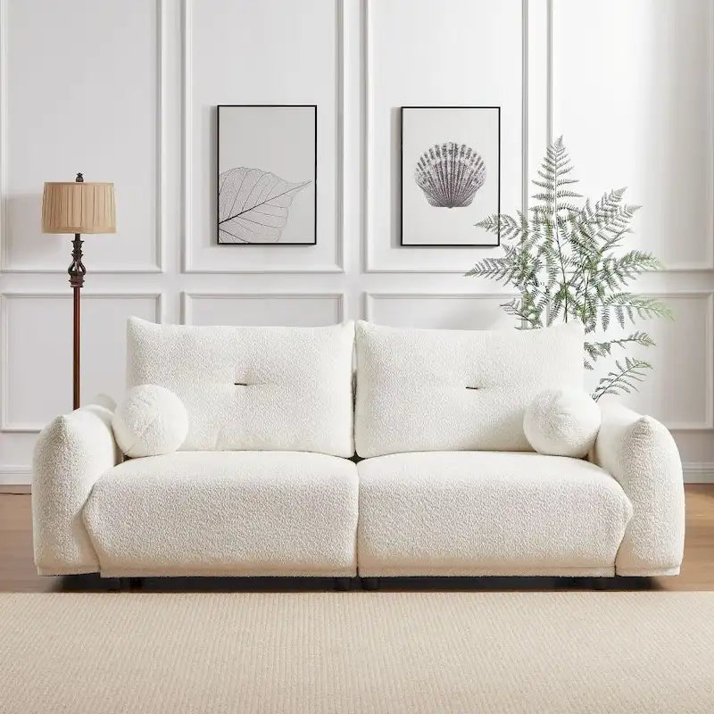Lamb's Wool 2-Seater 90 Comfortable Cushion Sofa