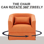 Swivel Barrel Chair With Ottoman