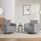 Rebecca Swivel Accent Chair Armchair with Back Cushion