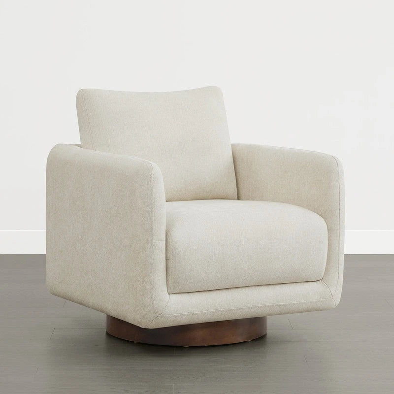 Rebecca Swivel Accent Chair Armchair with Back Cushion