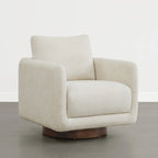 Rebecca Swivel Accent Chair Armchair with Back Cushion