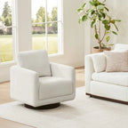 Rebecca Swivel Accent Chair Armchair with Back Cushion