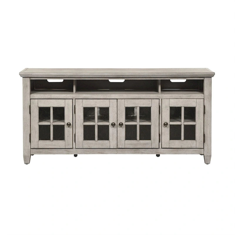 Heartland Antique White Tobacco Entertainment TV Stand