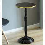 Round Wooden Side Table, Living Room Accent Pedestal End Table - Modern Furniture, Decorative Stand, Small Space Solution