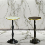 Round Wooden Side Table, Living Room Accent Pedestal End Table - Modern Furniture, Decorative Stand, Small Space Solution