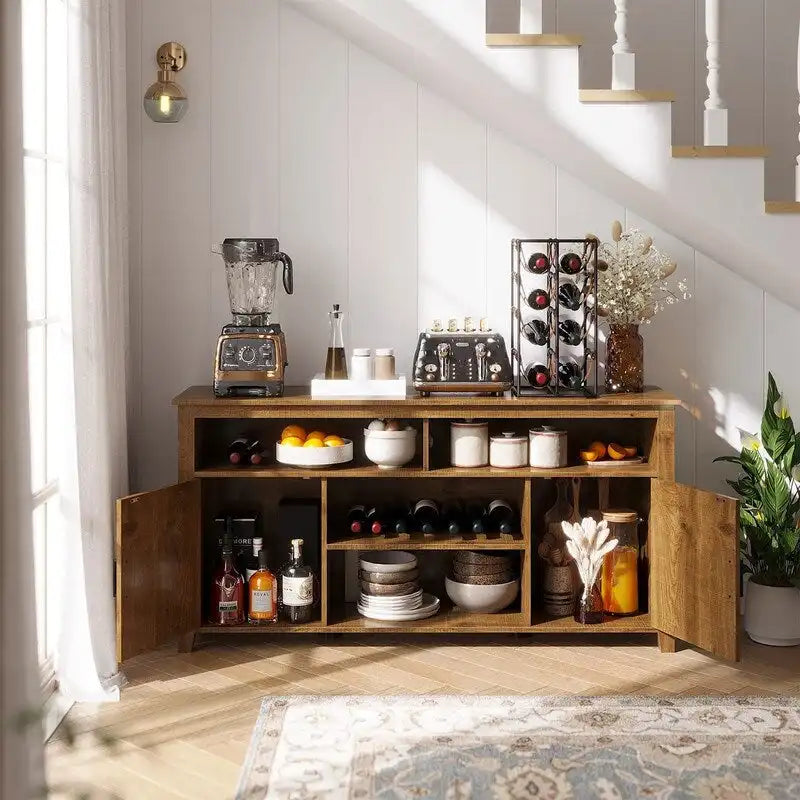 Coffee Bar Cabinet - 15.7D x 59.5W x 30H