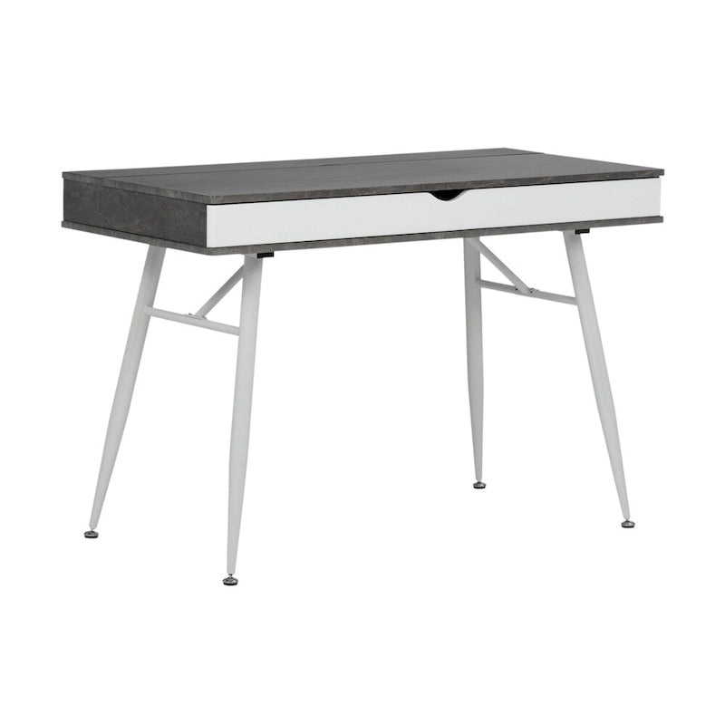Alcove Modern Desk with Large Split Drawer