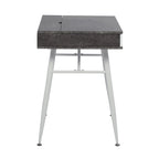 Alcove Modern Desk with Large Split Drawer