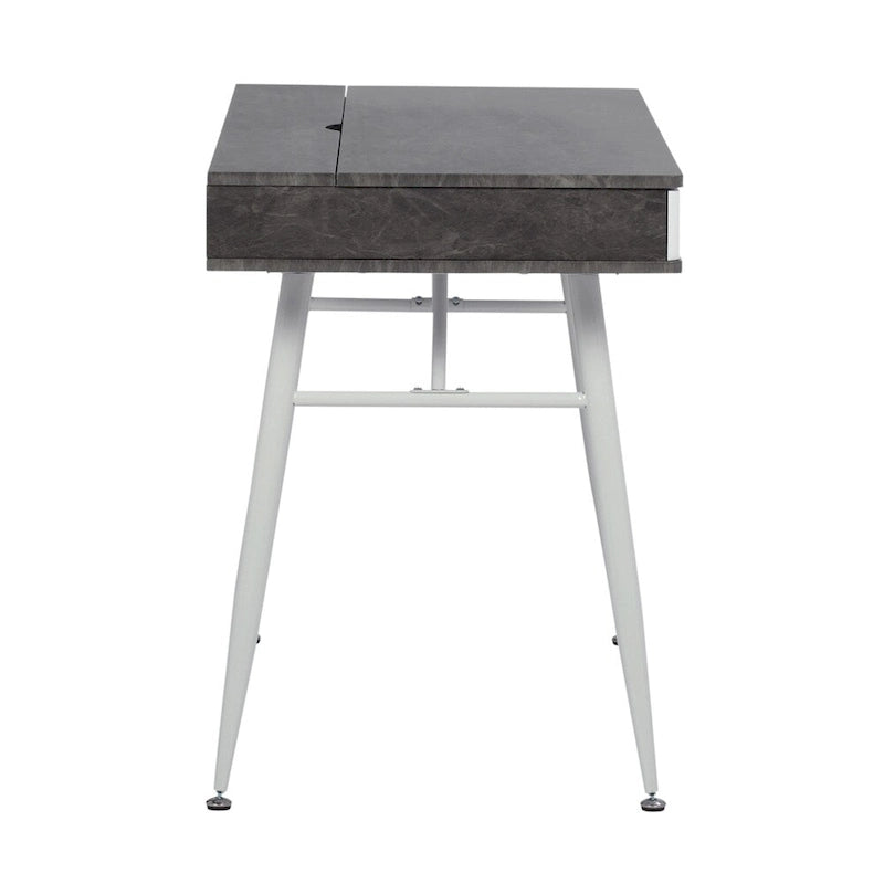 Alcove Modern Desk with Large Split Drawer