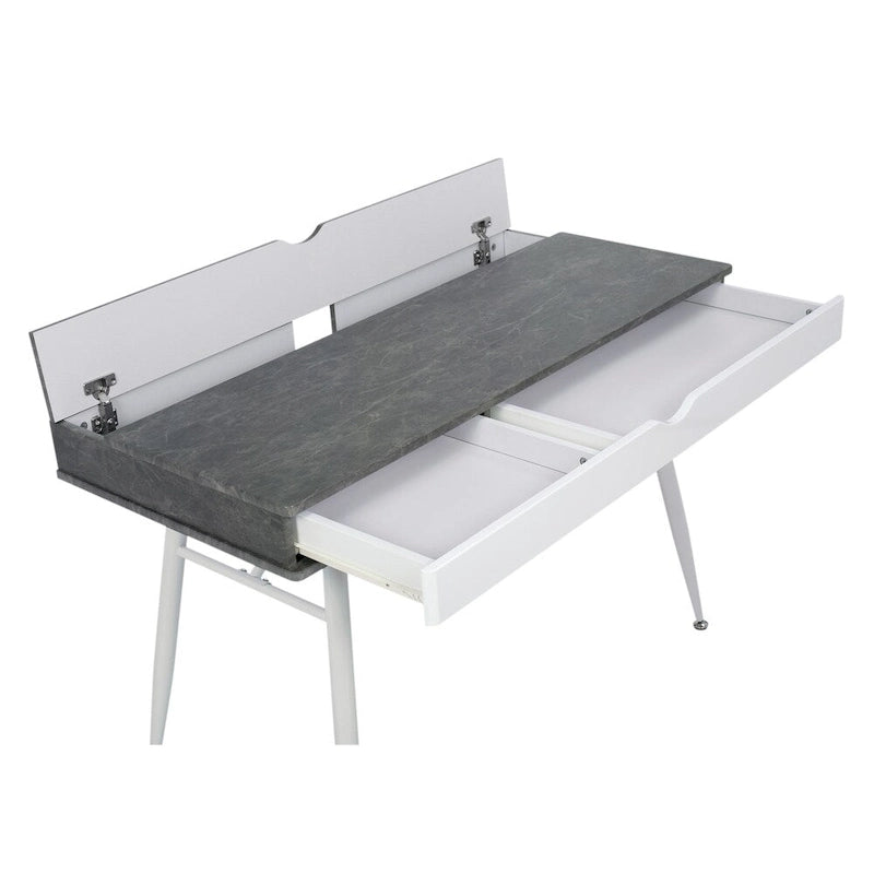 Alcove Modern Desk with Large Split Drawer