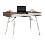 Alcove Modern Desk with Large Split Drawer