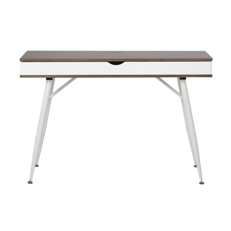 Alcove Modern Desk with Large Split Drawer
