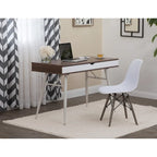 Alcove Modern Desk with Large Split Drawer