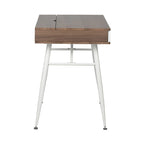 Alcove Modern Desk with Large Split Drawer