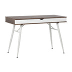 Alcove Modern Desk with Large Split Drawer