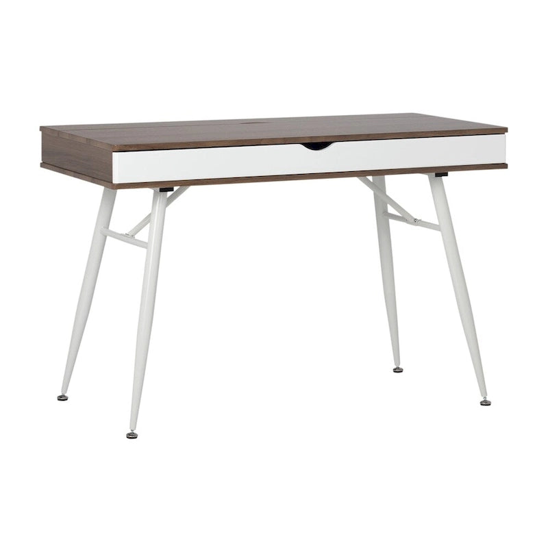 Alcove Modern Desk with Large Split Drawer