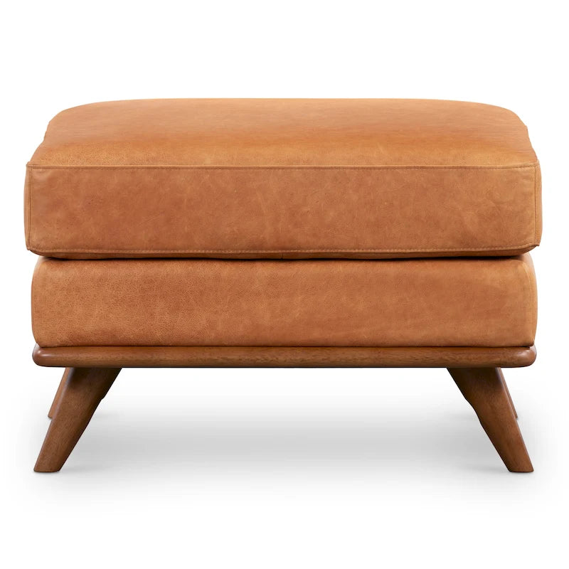 Nolita Ottoman - Full Grain Genuine Italian Leather