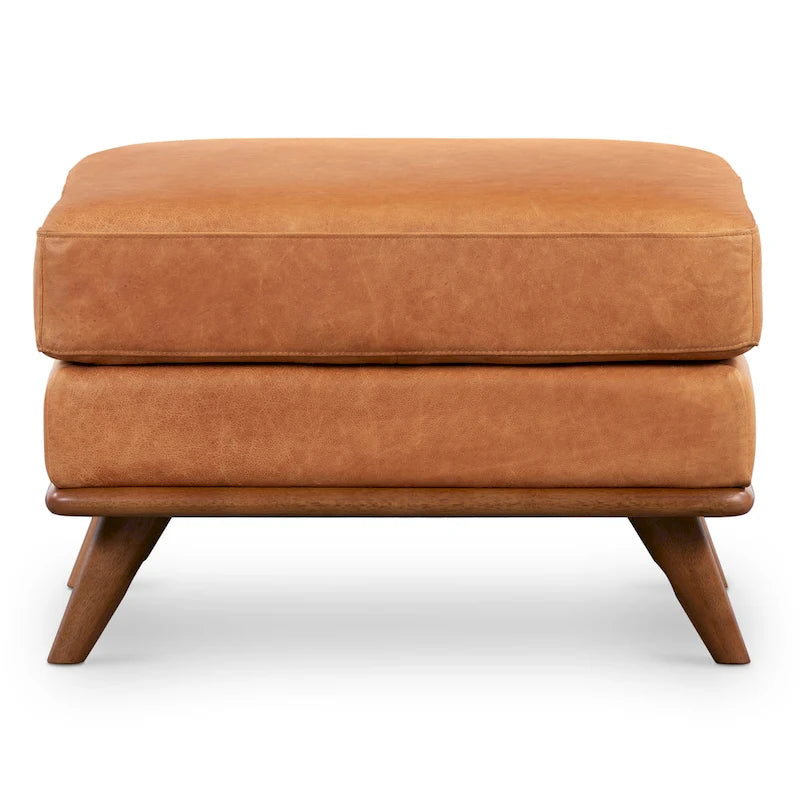  Nolita Ottoman - Full Grain Genuine Italian Leather