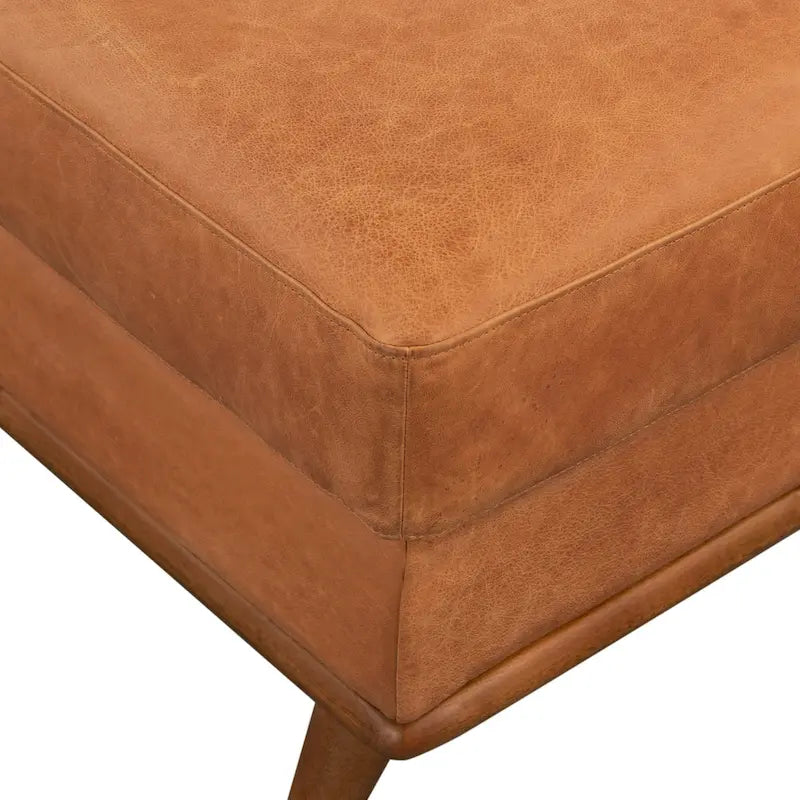 Nolita Ottoman - Full Grain Genuine Italian Leather