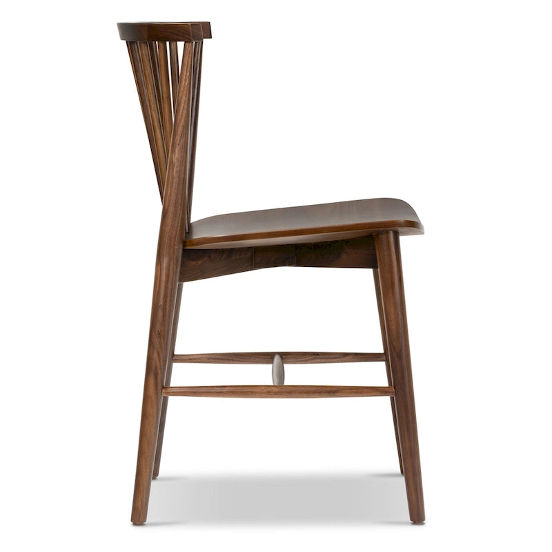Ligna Dining Chair - Spindled Bark with Solid Wood Frame