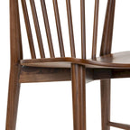 Ligna Dining Chair - Spindled Bark with Solid Wood Frame