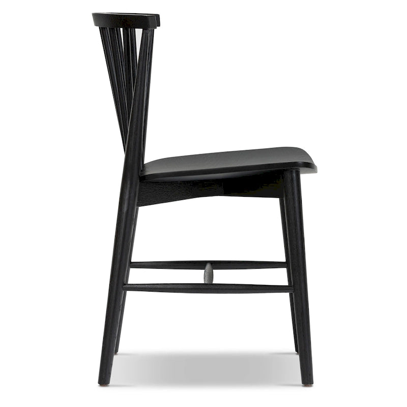 Ligna Dining Chair - Spindled Bark with Solid Wood Frame