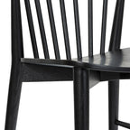 Ligna Dining Chair - Spindled Bark with Solid Wood Frame