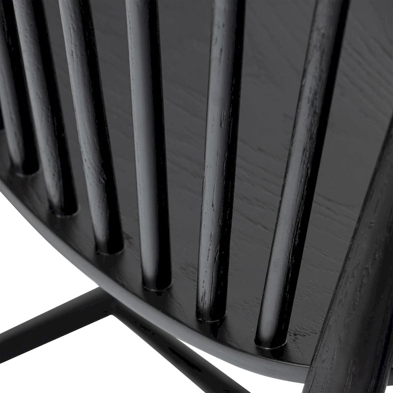 Ligna Dining Chair - Spindled Bark with Solid Wood Frame