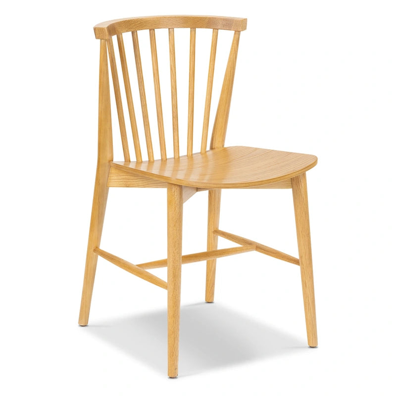 Ligna Dining Chair - Spindled Bark with Solid Wood Frame